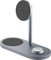 Беспроводное зарядное устройство uBear Stage Pro Wireless Charger  Apple Watch Edition (Gray (WL07SG31-AD))