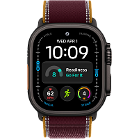 Умные часы Apple Watch Ultra 4 49mm (Black Titanium Burgundy Trail Loop M/L)