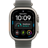 Умные часы Apple Watch Ultra 4 49mm (Natural Titanium Translucent Black Ocean Band)